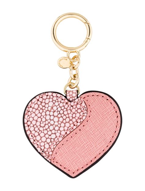 michael kors fur heart keychain|Michael Kors keychains for sale.